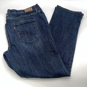 LEVI 525 PERFECT WAIST Women Sz 14M 33x30 STRAIGHT LEG Low-Rise 1% Stretch JEANS